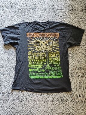 Disney Parks 1999 Aerosmith Rock N Roller Coaster Tee Size XL